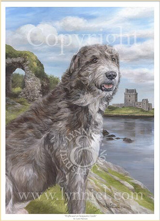 Builder Irish wolf hound ARTWORK PRINT